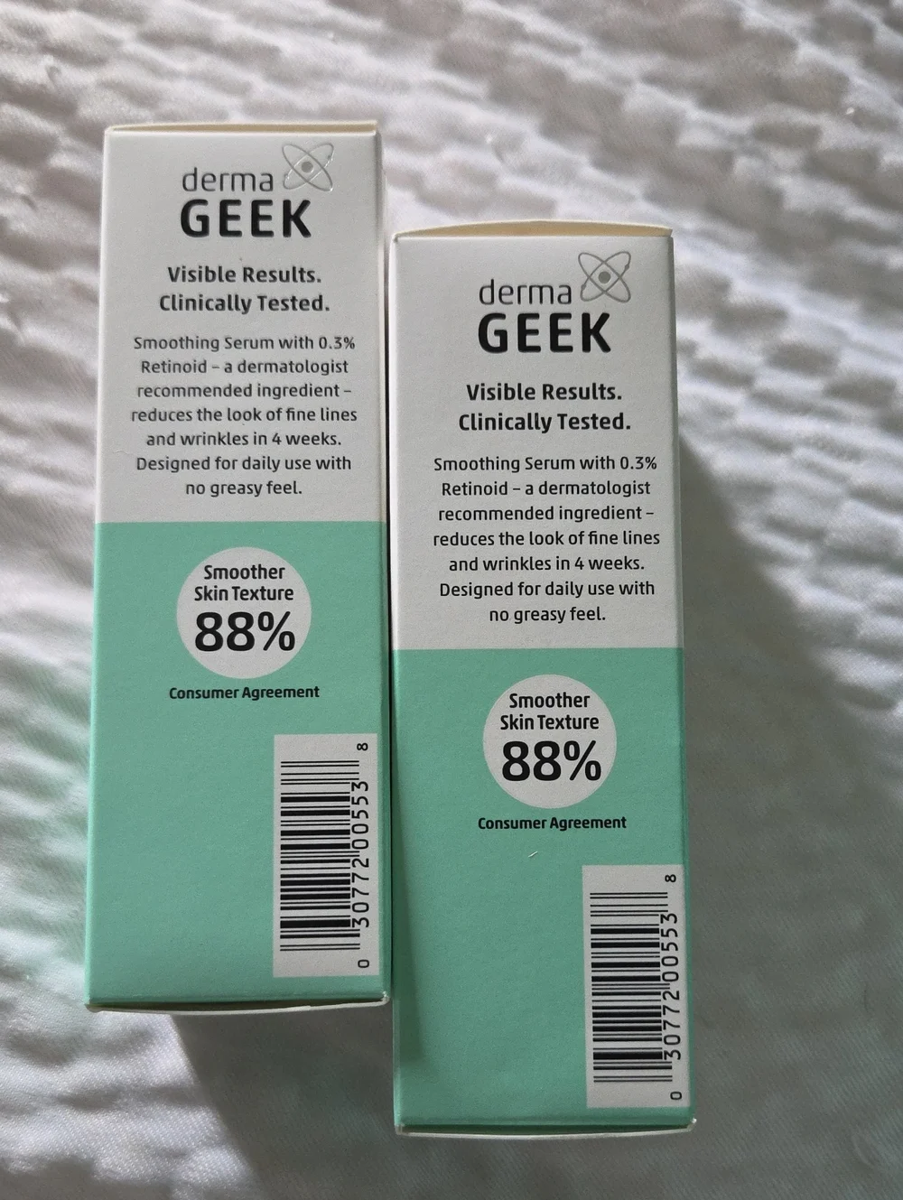 (2) Derma Geek Smoothing Facial Serum Retinoid. NIB. Unisex.